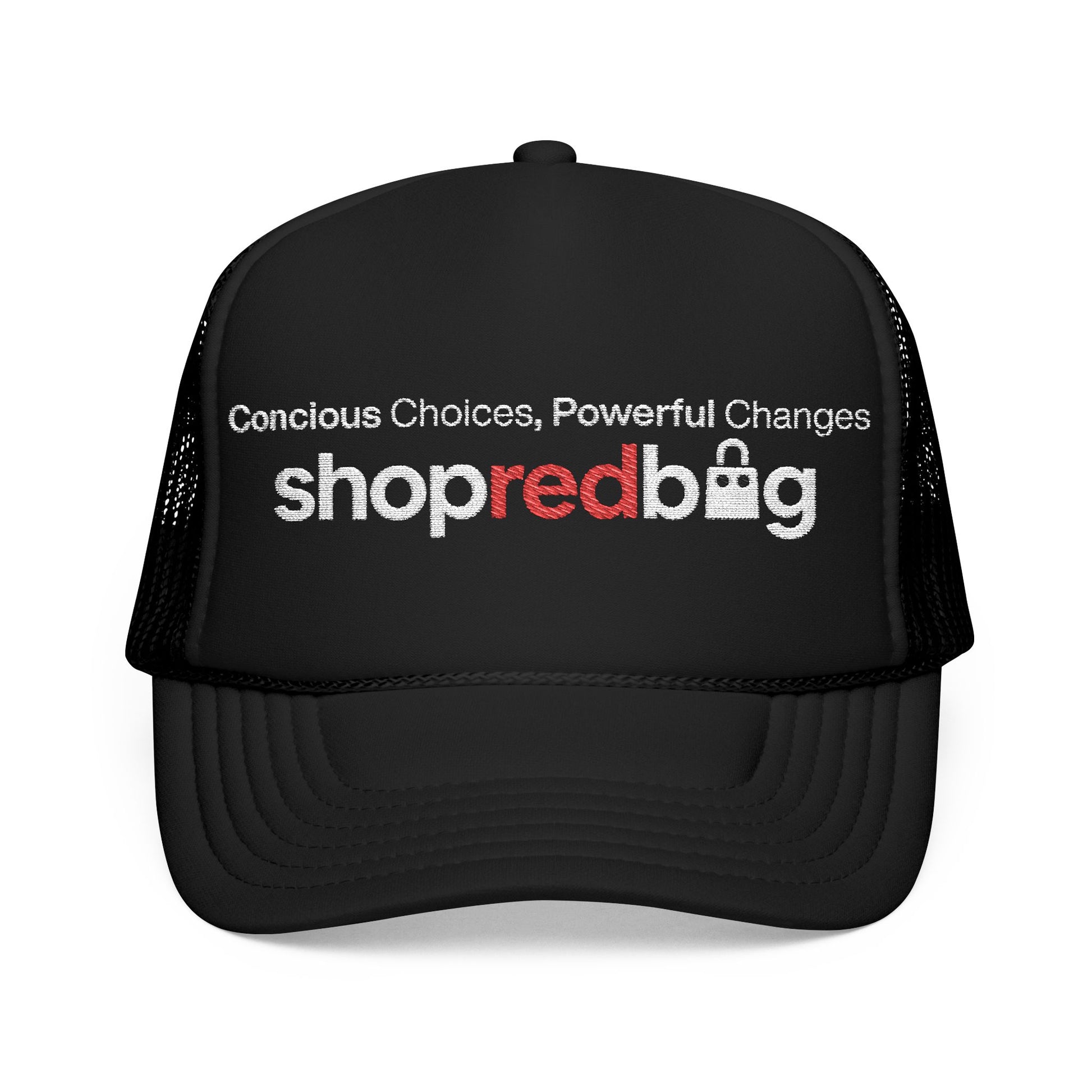 Live Kind - shopredbag Trucker Hat (Black)