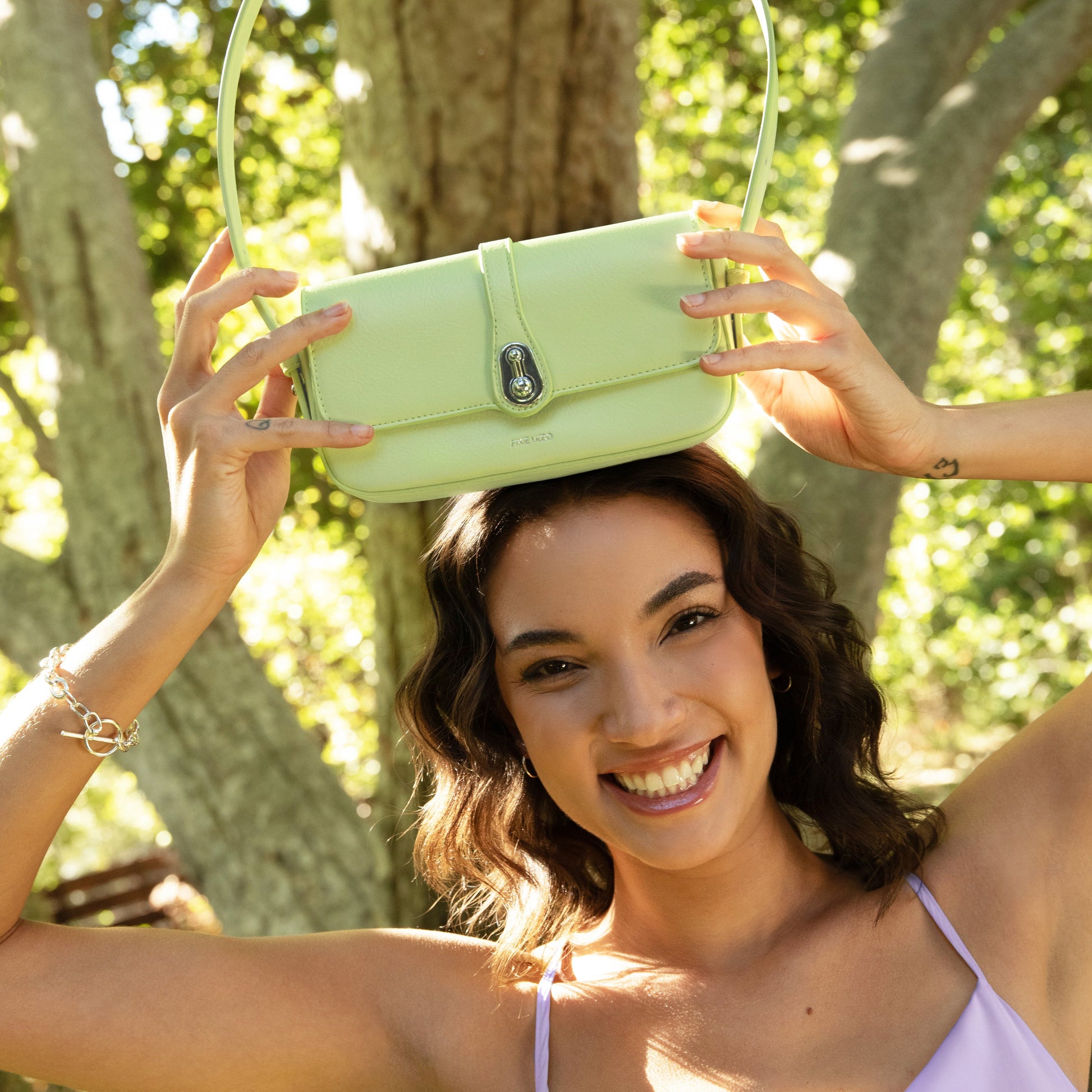 Athena Slim Bag - Lime