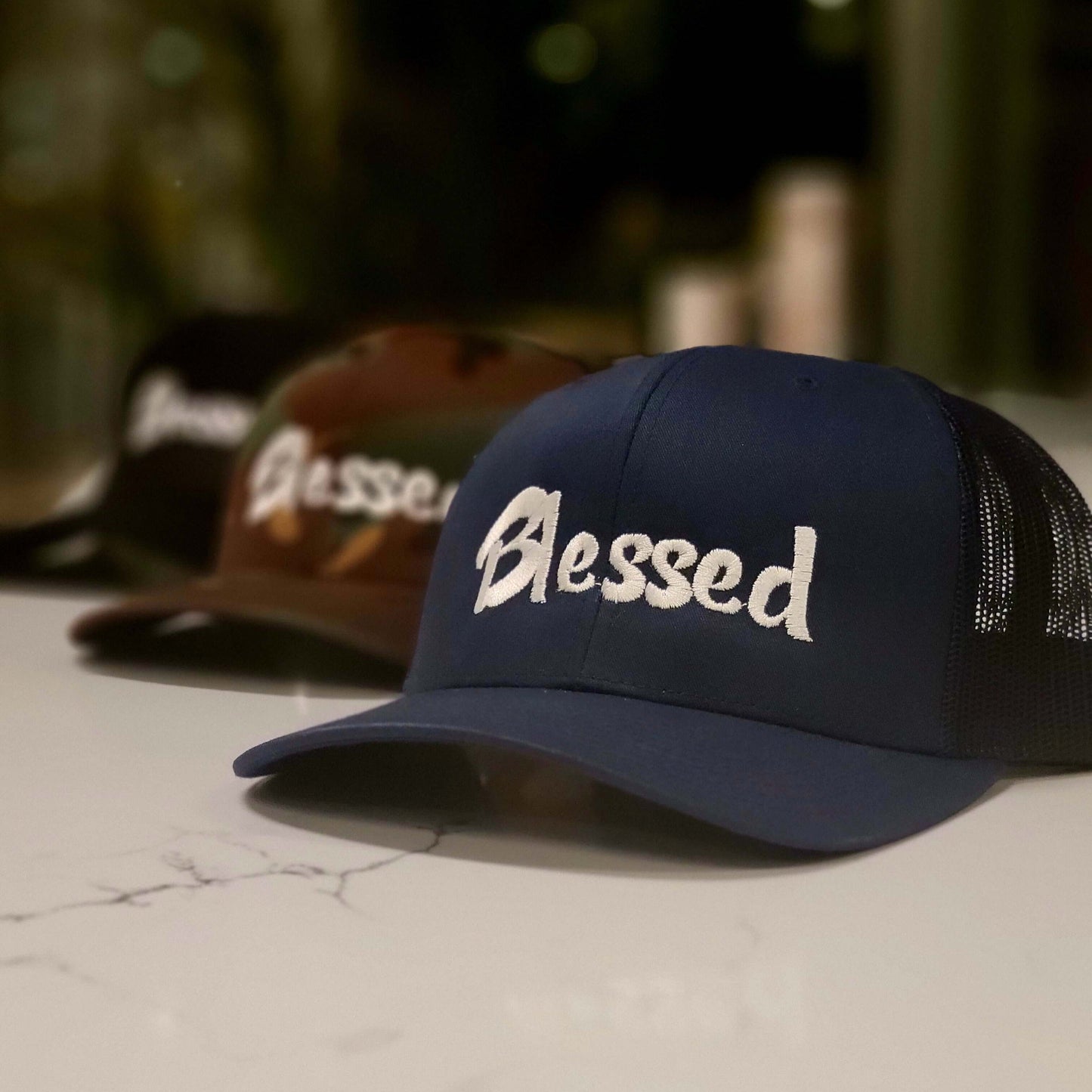Snapback #blessed trucker hat