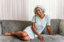 Switch Bubbles - Bamboo Nightgown Set, With A Matching Satin-Lined Bonnet 3 image