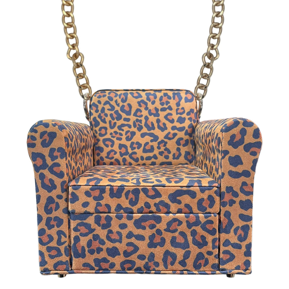 Leopard' Sofa Chair Purse