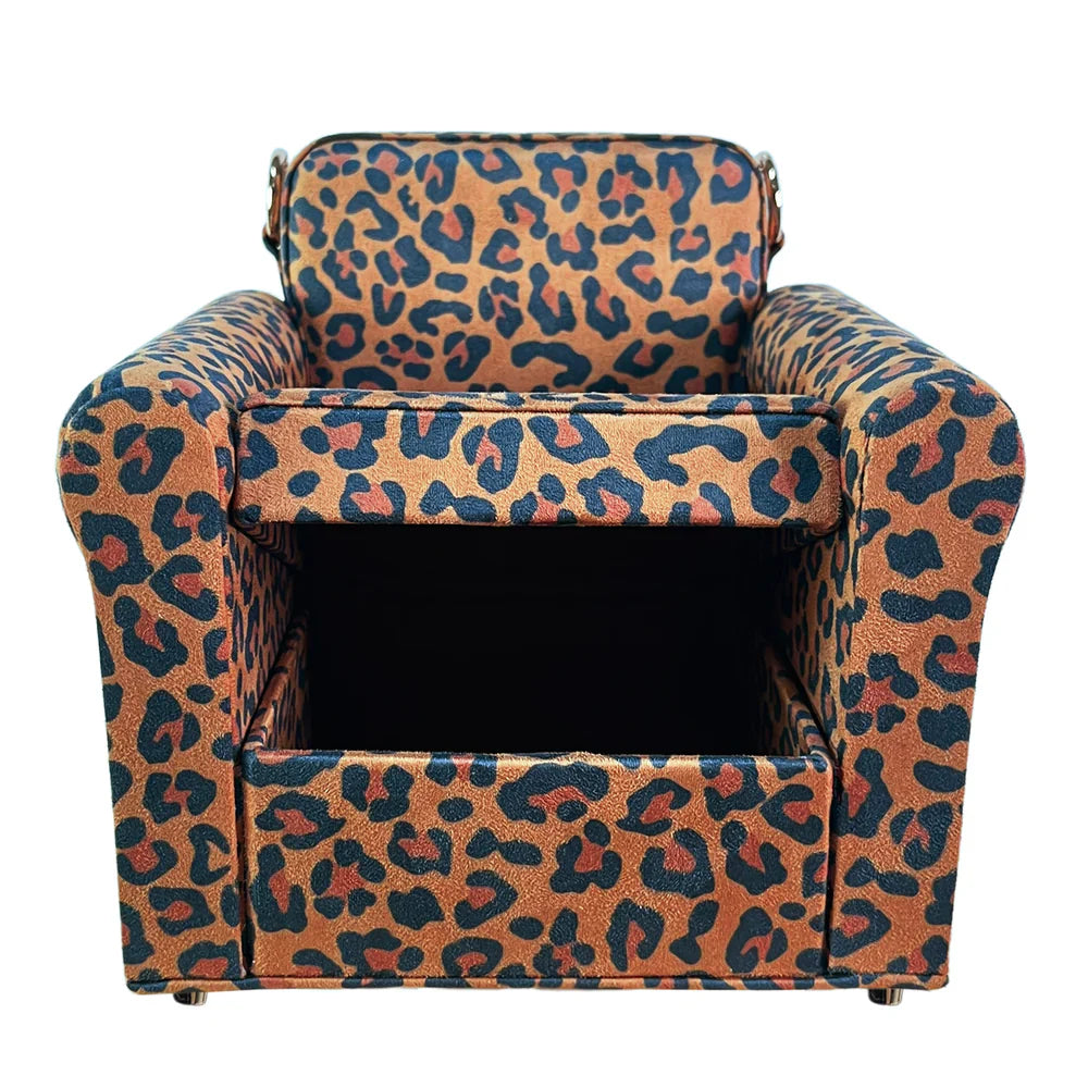 Leopard' Sofa Chair Purse
