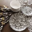 Switch Grayscale Roses Dinner Plate Set of 4 3 image