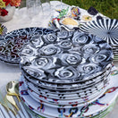 Switch Grayscale Roses Salad Plate Set of 4 3 image