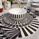 Switch Black &amp; White Starburst Vinyl Placemat Set of 4 3 image