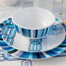 Switch Blue Starburst Chainlink Melamine Bowl Set of 4 2 image
