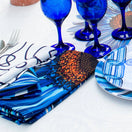 Switch Blue Sunflower Faux Linen Napkin Set of 4 3 image