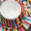 Switch Multicolored Zigzag Salad Plate Set of 4 2 image