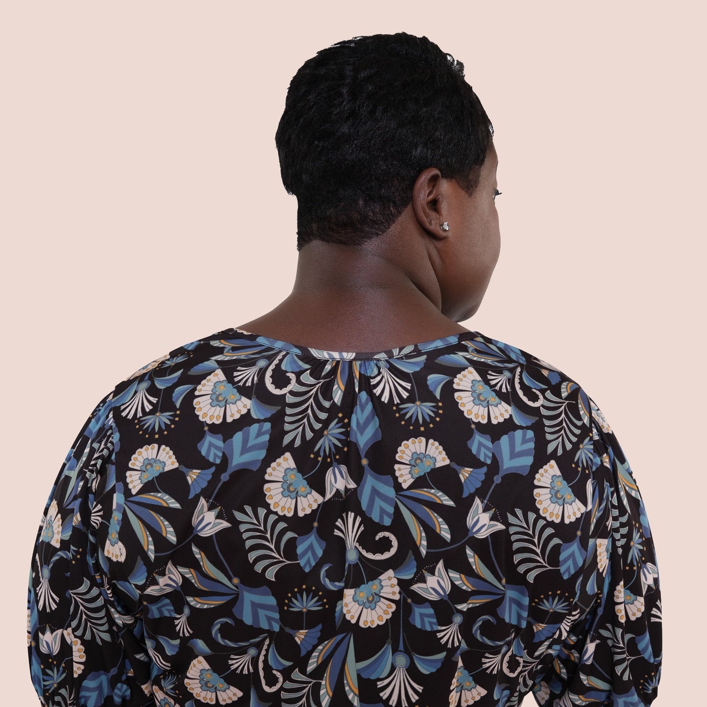 puff sleeve printed sustainable