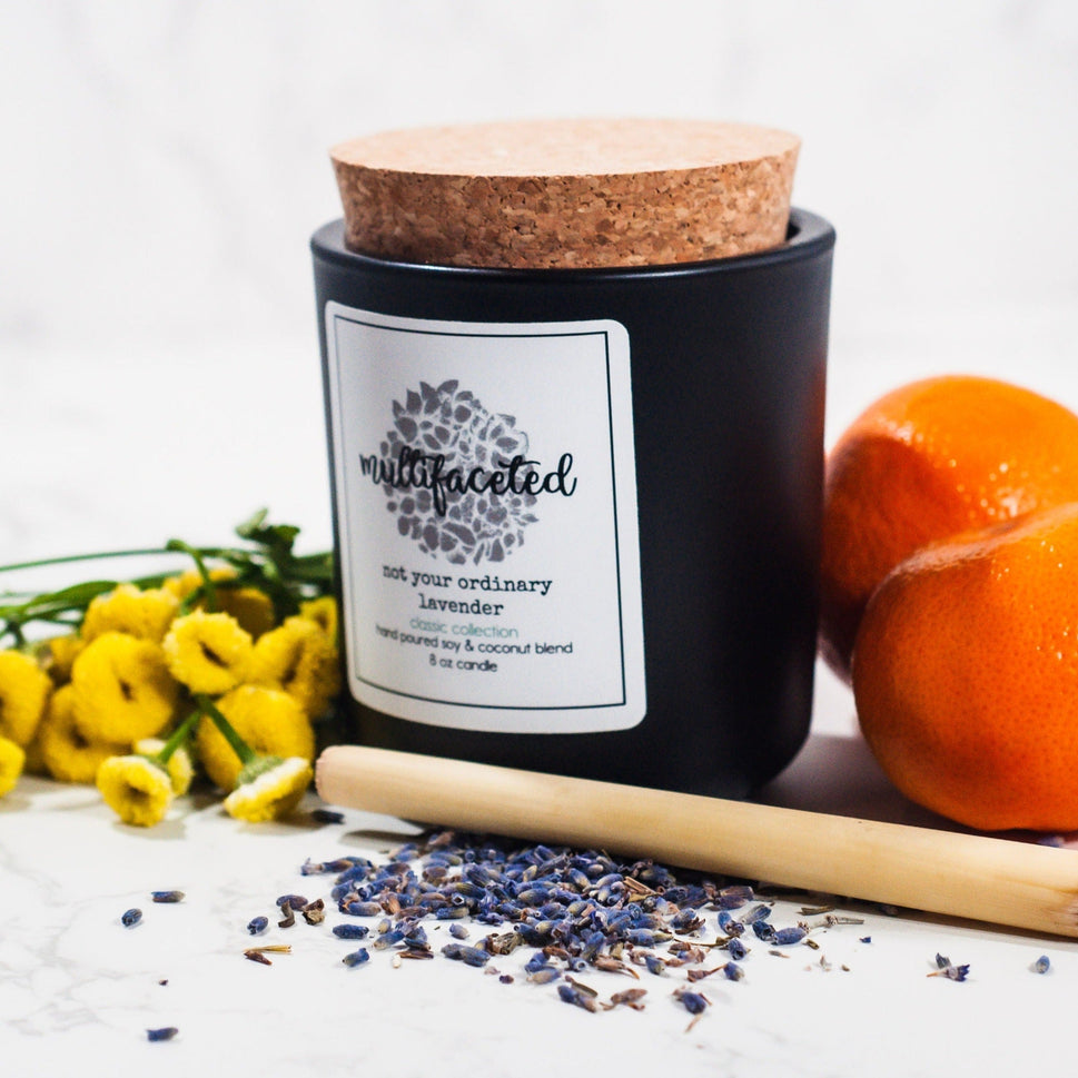 Not Your Ordinary Lavender Scent Candle - Eco-Friendly 8 oz.