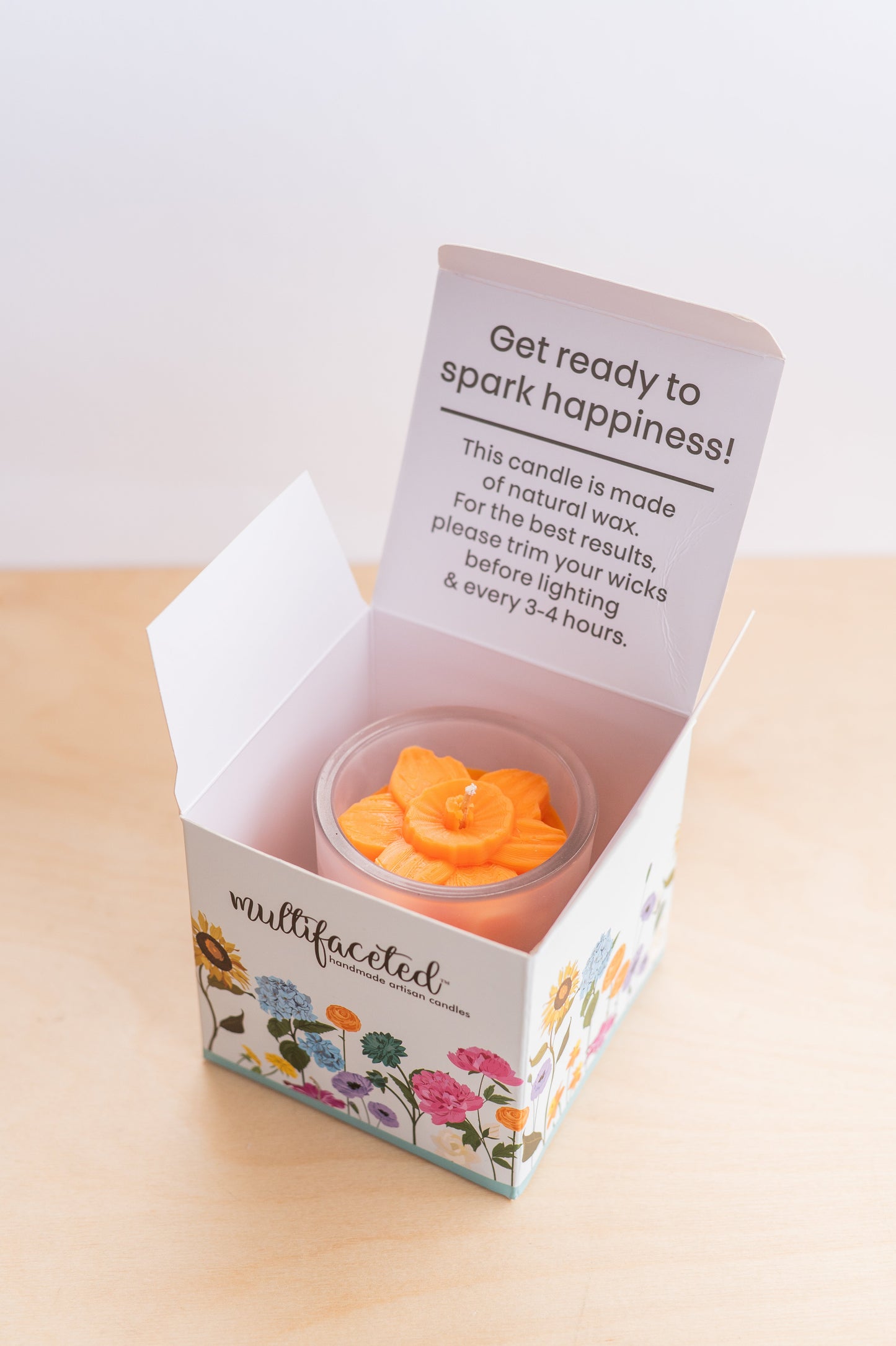 Daffodil Flower Candle