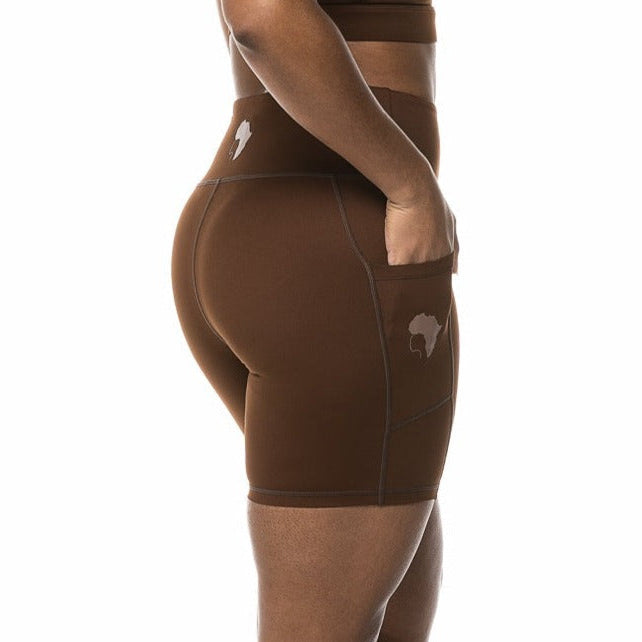 Brown Sugar Biker Shorts