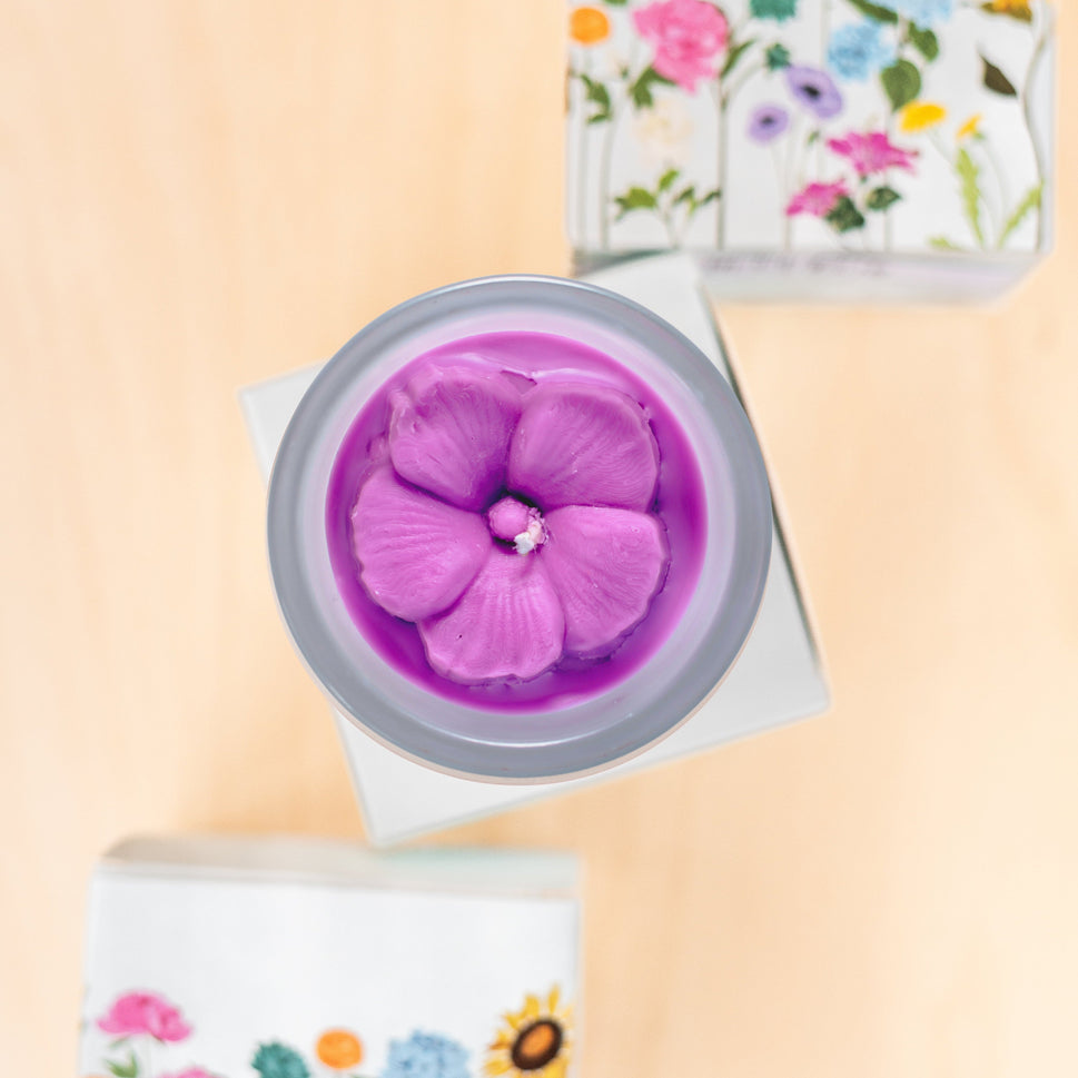 Hibiscus Flower Candle