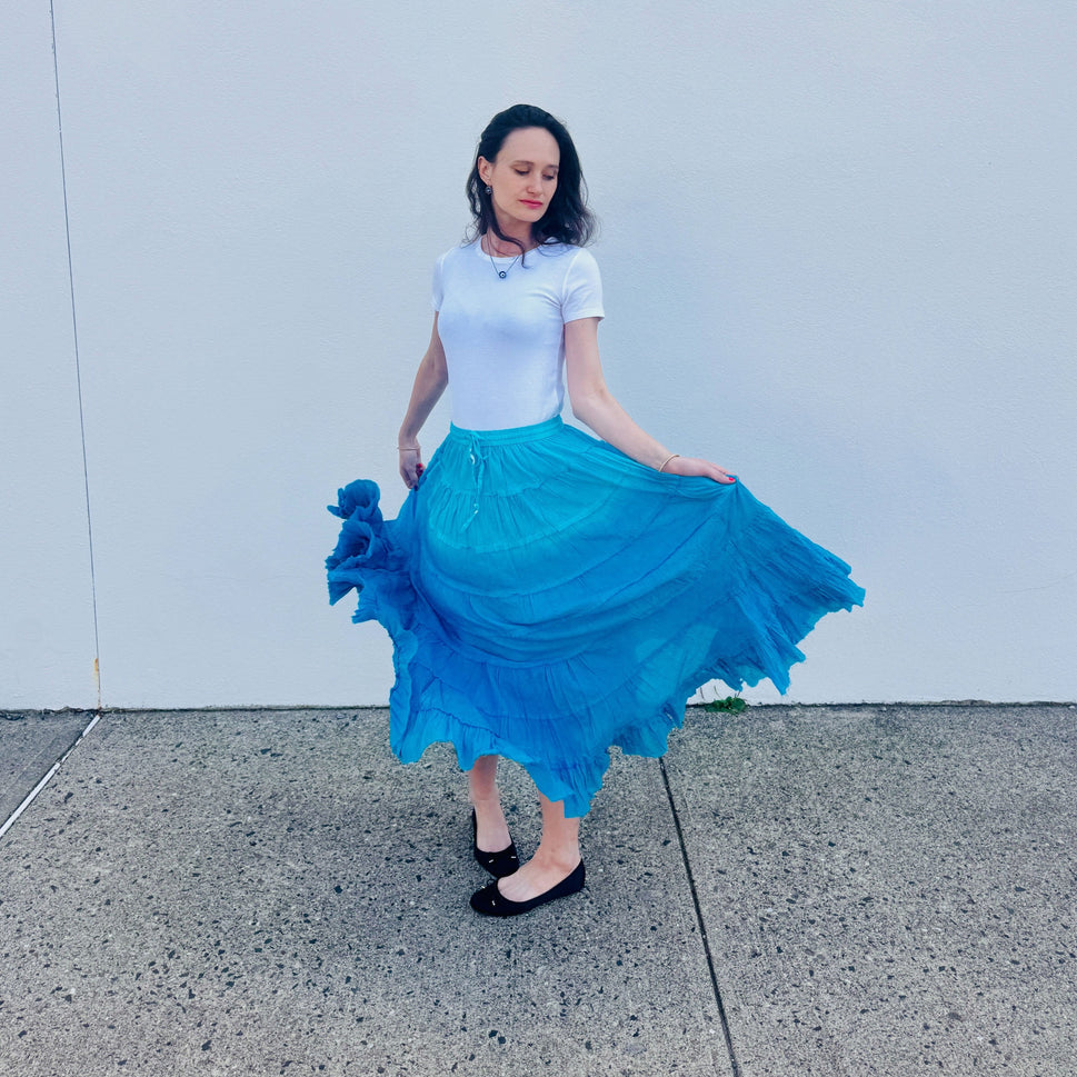 Crinkle Swing Skirt