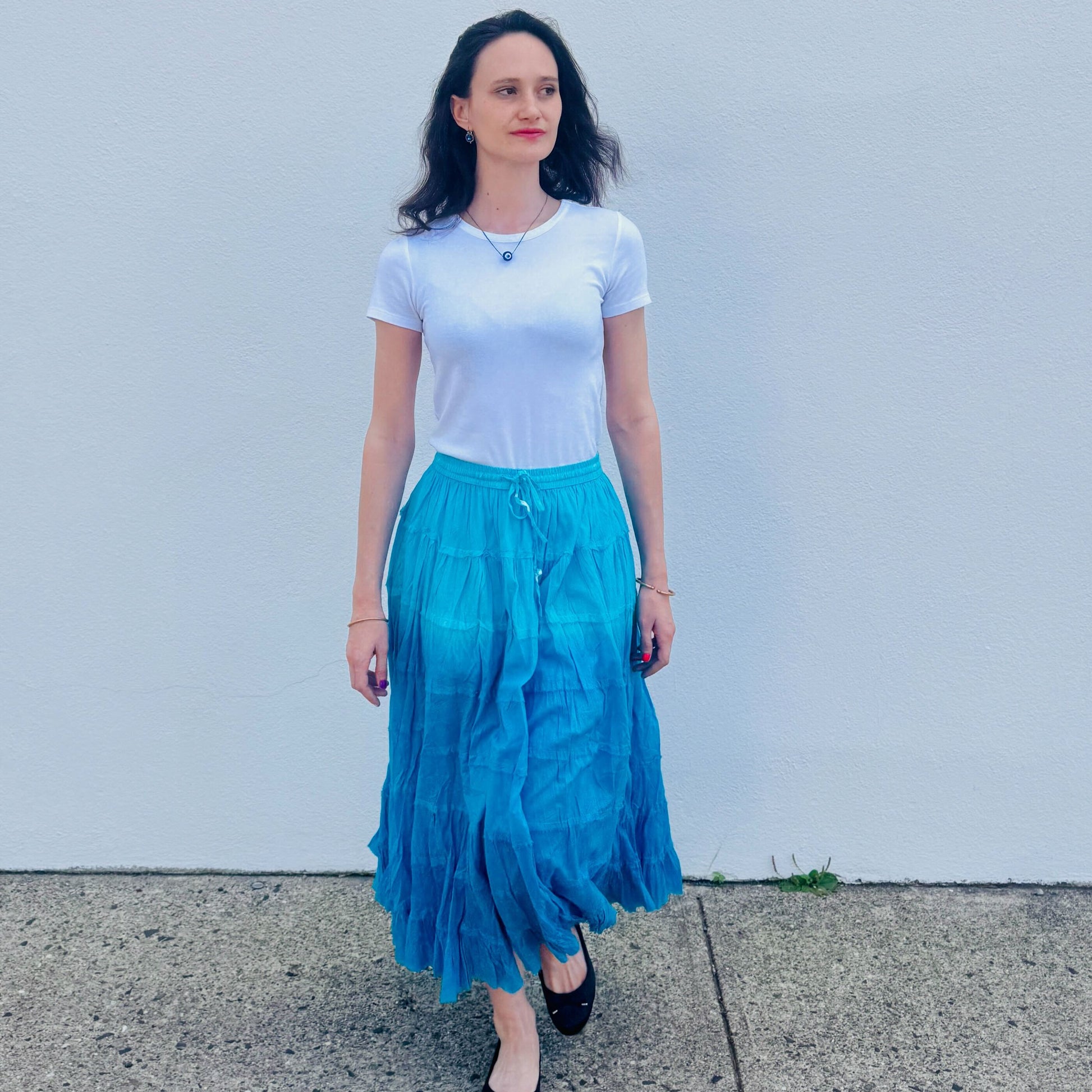 Crinkle Swing Skirt
