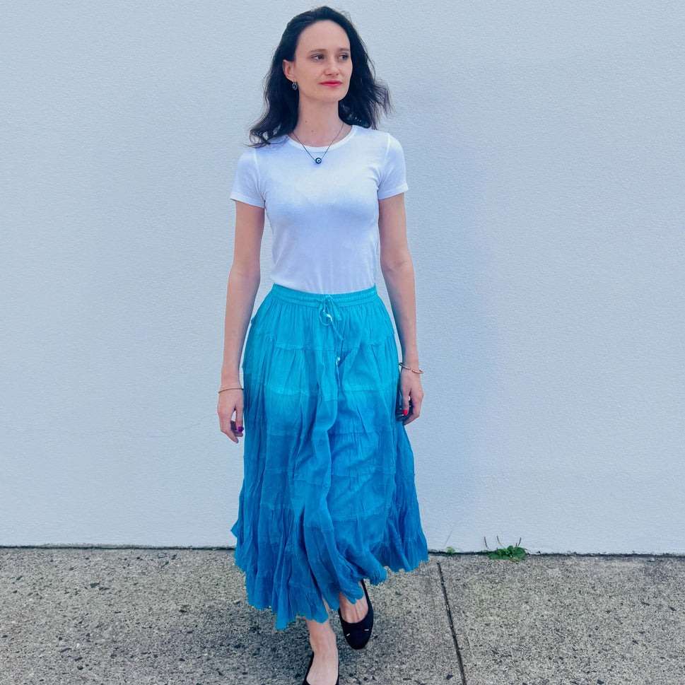 Crinkle Swing Skirt