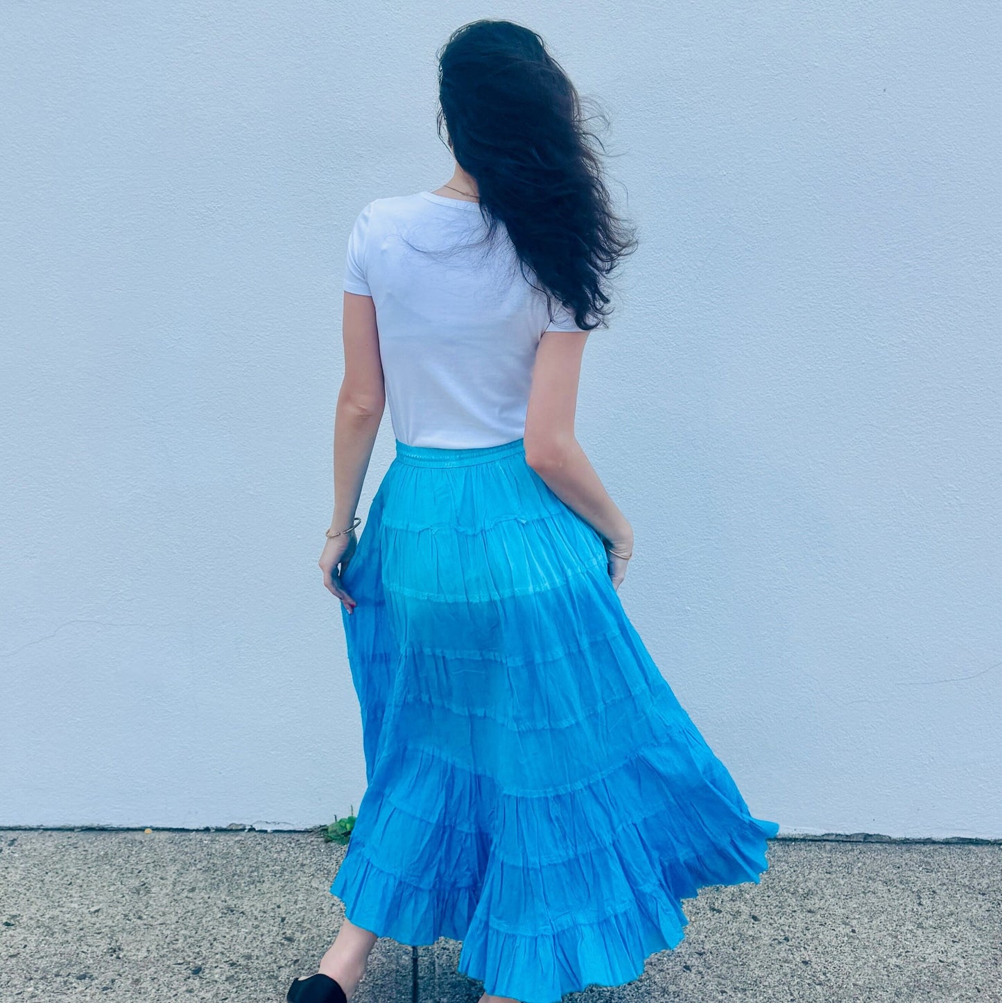 Crinkle Swing Skirt