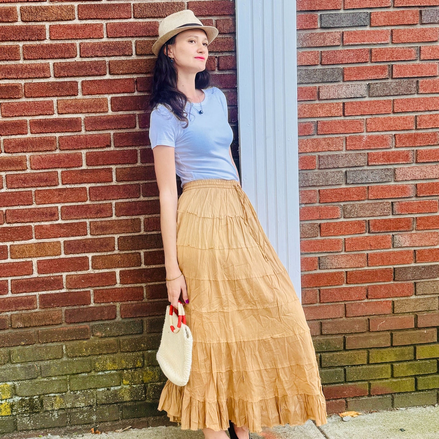 Crinkle Swing Skirt