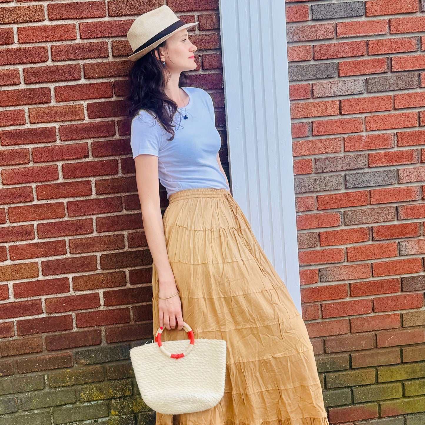 Crinkle Swing Skirt