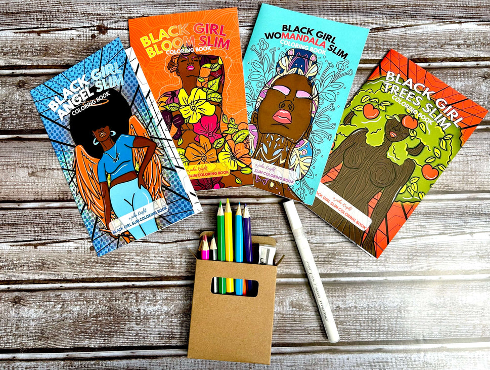 The Slims Bundle - 3 Travel Sized Coloring Books
