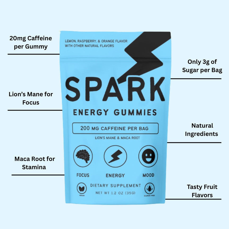 Spark Sour Caffeinated Gummies (5-Pack)