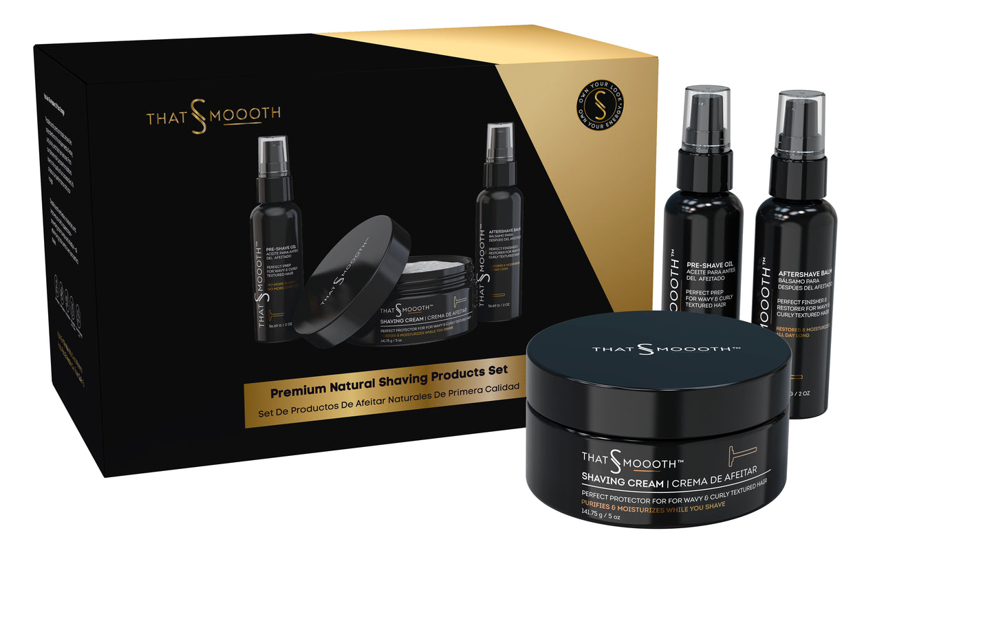 Premium Natural Shaving Products Set