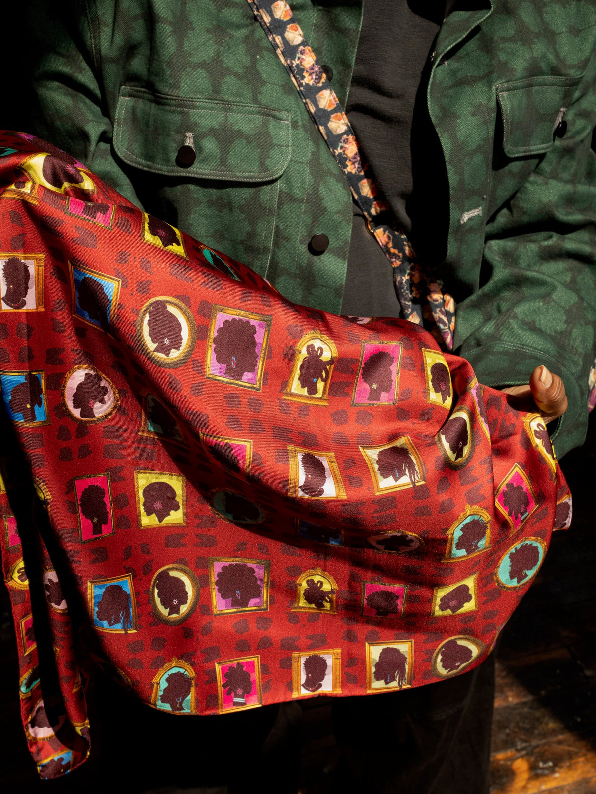 Lovely Ones Silk Twill Scarf | Double-sided 34 inch