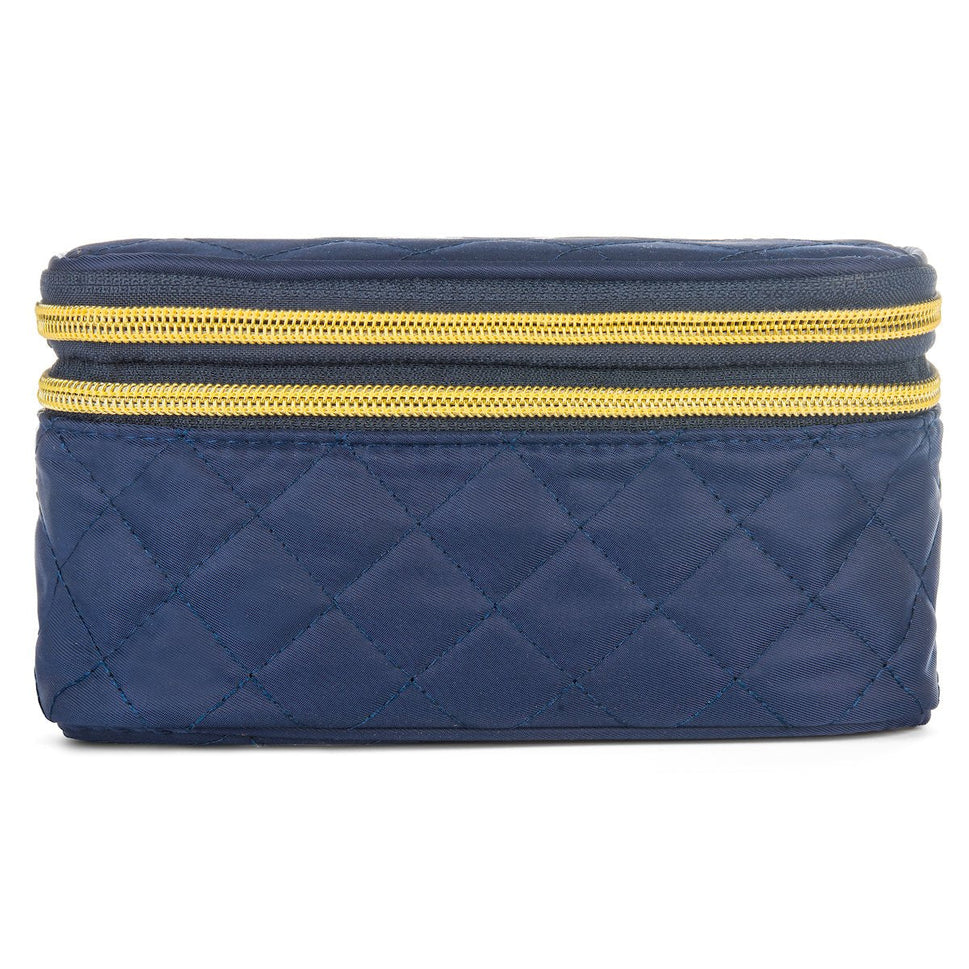 Ms. J Travel Makeup Case | With Mirror and Travel-Sized Makeup Brushes