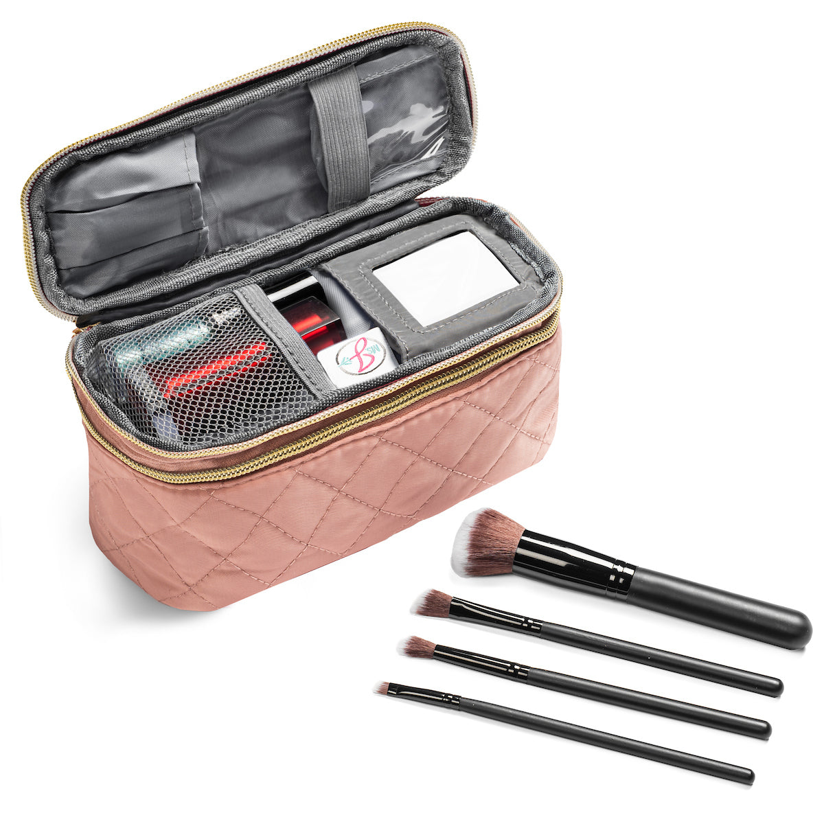 best makeup organizer travel bag Ms. J Travel Makeup Case – shopredbag