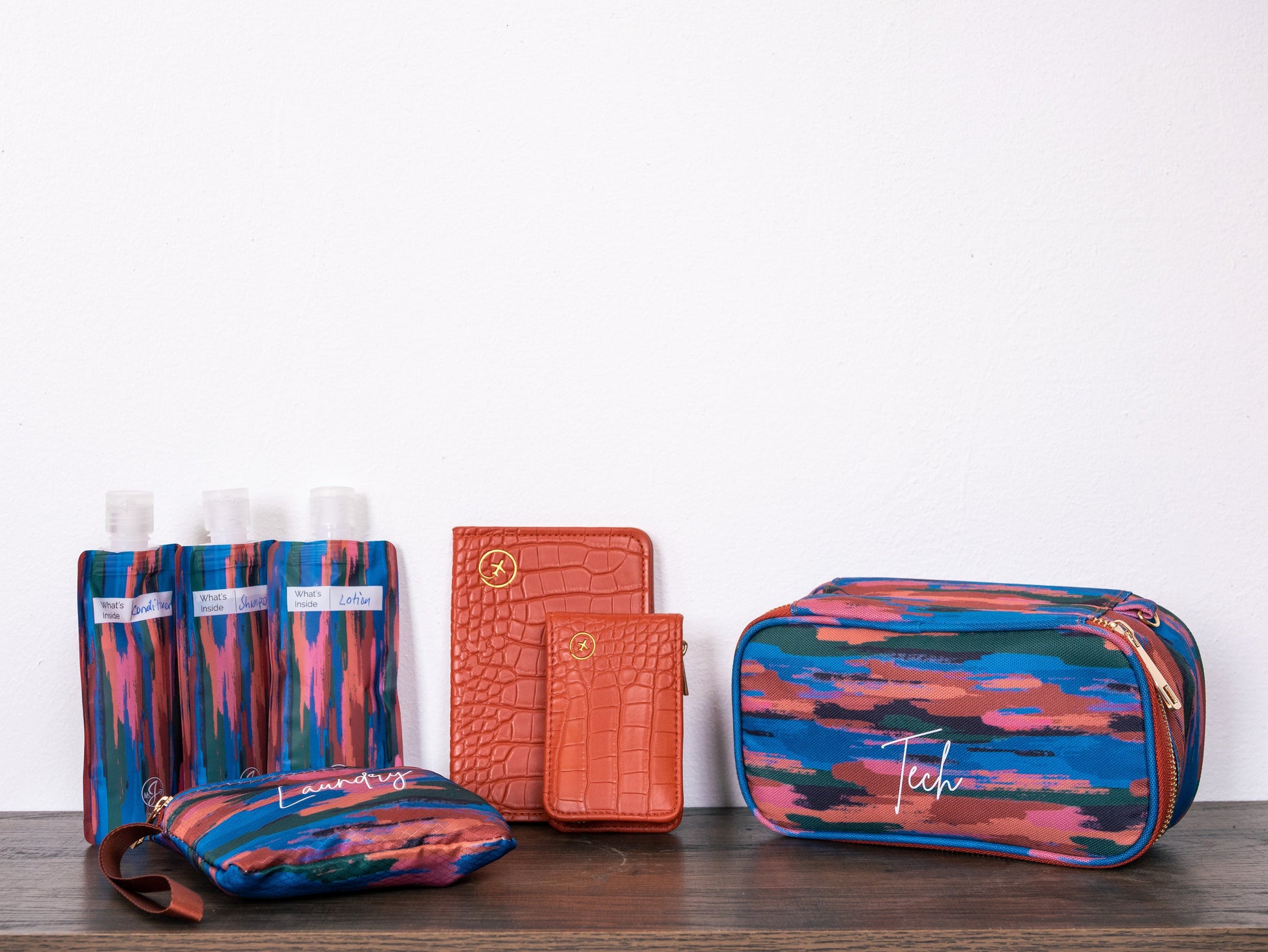 Travel Essentials Carnivale Collection Complete Set | 5 Accessories | Multi Hue