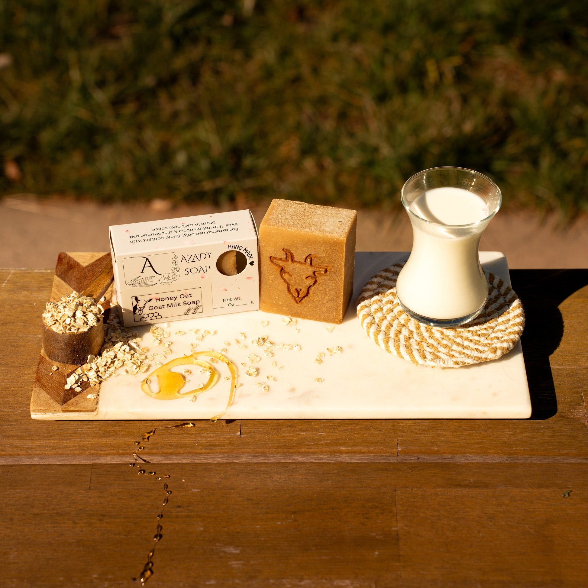 Cashmere Oud & Honey oats goat milk soap bundle (4 pack)