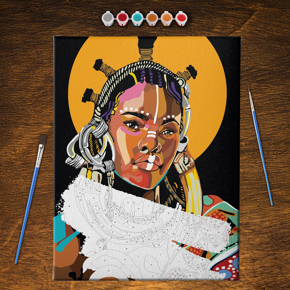 "Queen is Black" Paint-By-Number Kit