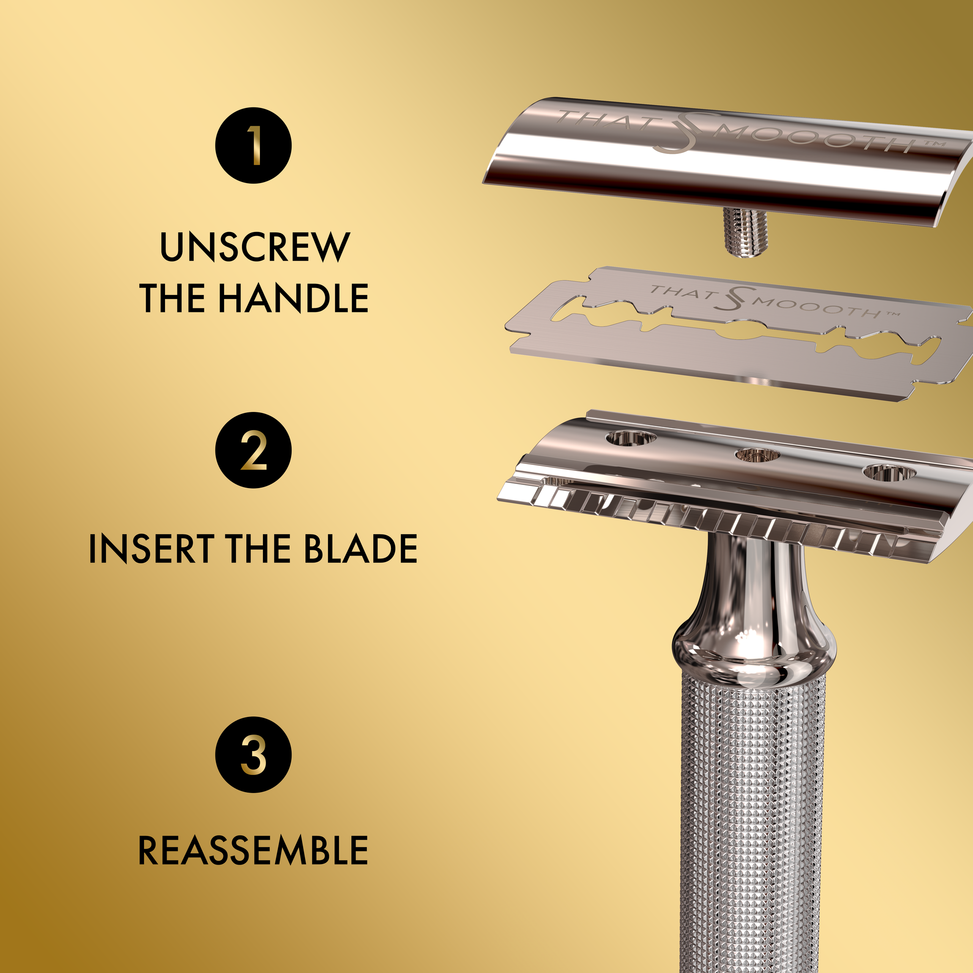 Classic Two-Piece Single Blade Safety Razor