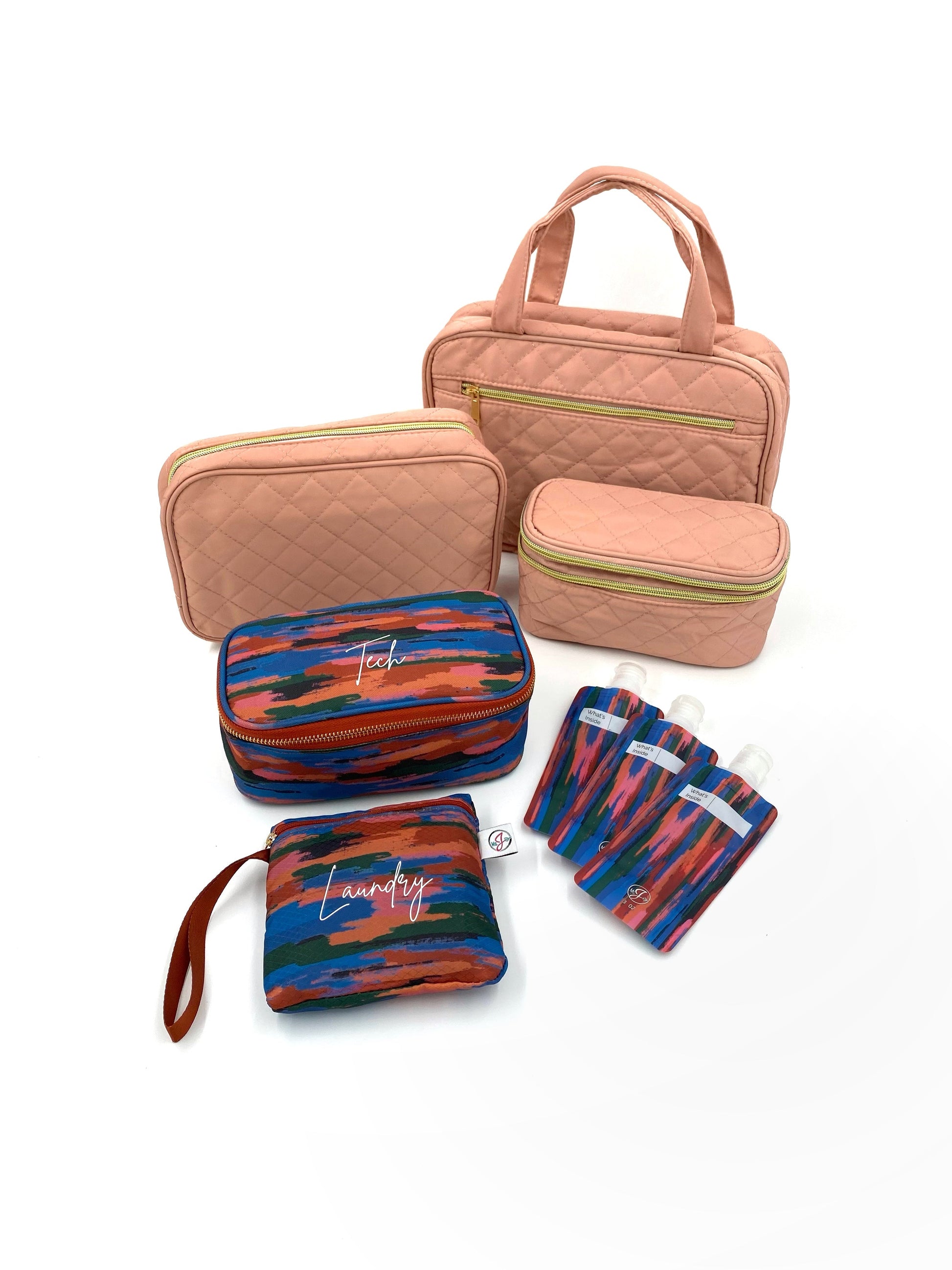Travel Essentials Carnivale Collection Complete Set | 5 Accessories | Multi Hue