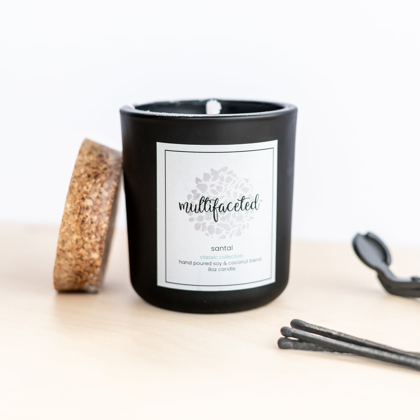 Santal Scent Candle - Eco-Friendly 8 oz.
