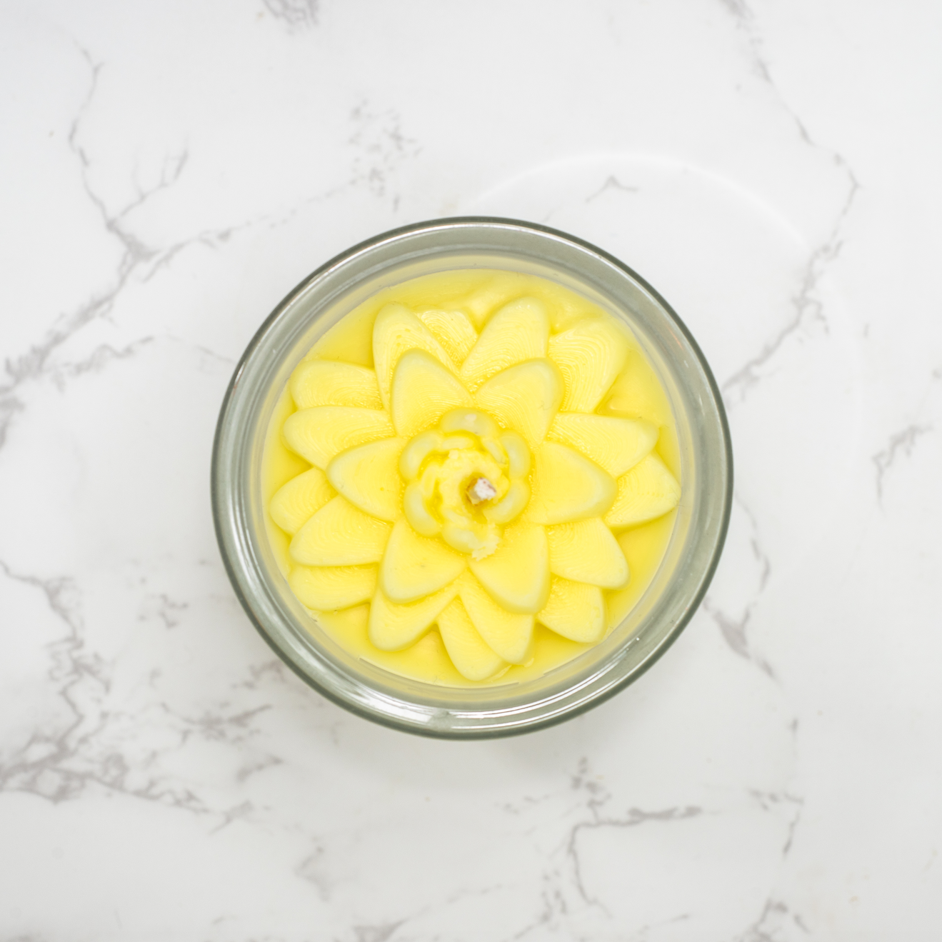 Water Lily Flower Candle