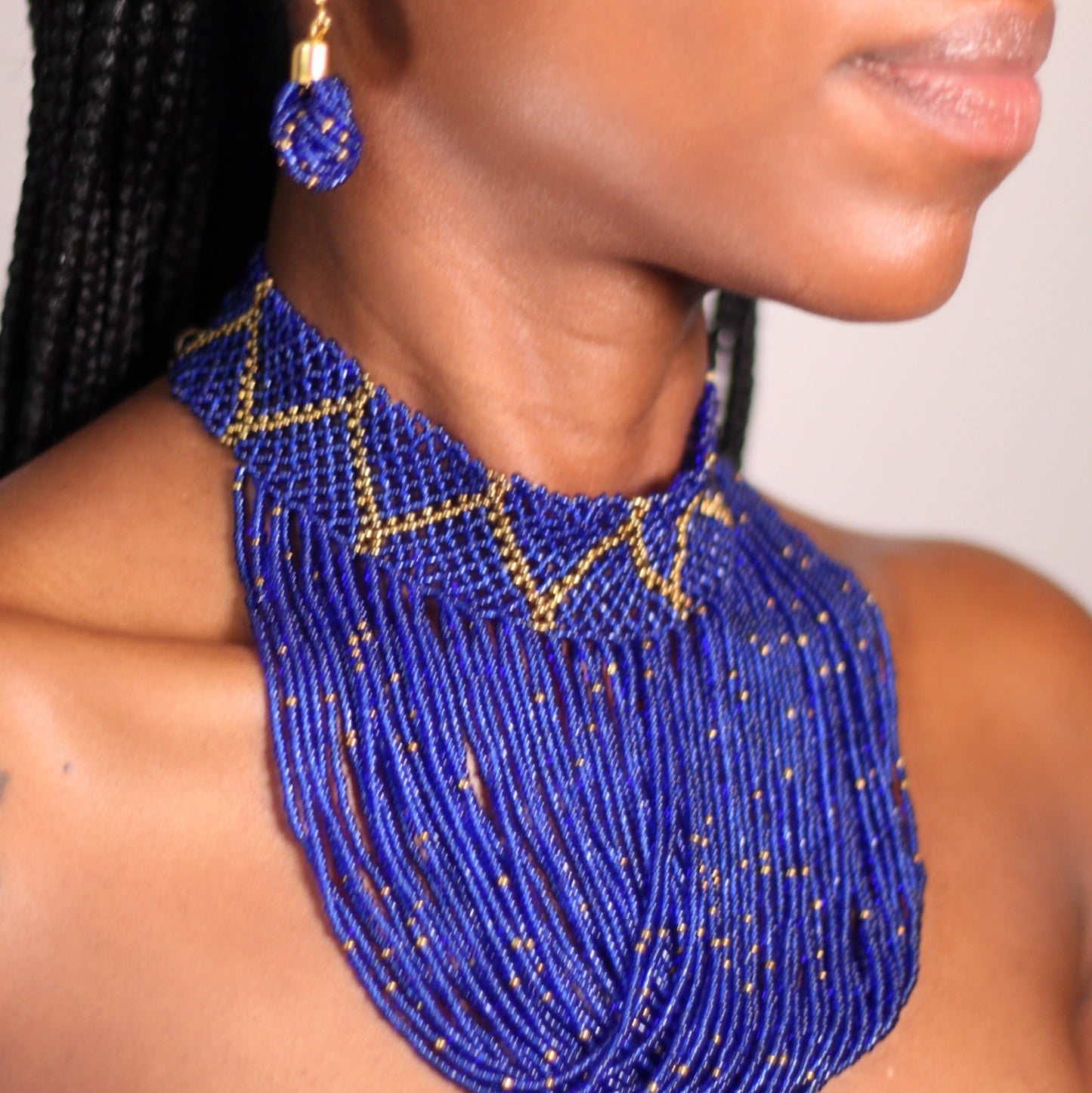 Shani Beaded Choker Necklace- KENDI AMANI