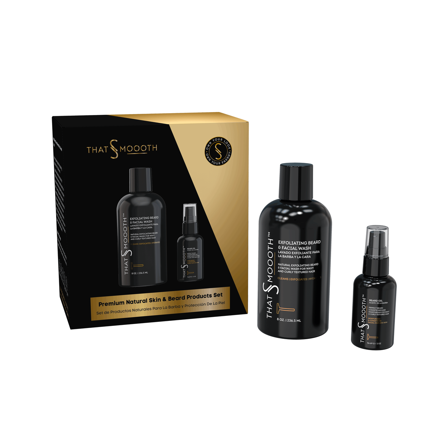 Premium Natural Skin & Beard Products Set