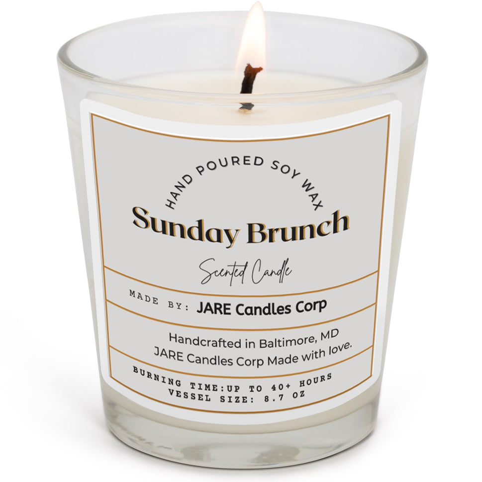 Sunday Brunch Champagne and Citrus - Soy Wax Scented Candle