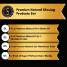 Switch Premium Natural Shaving Products Set w/ 15 Pack Double Edge Razor Blades 3 image