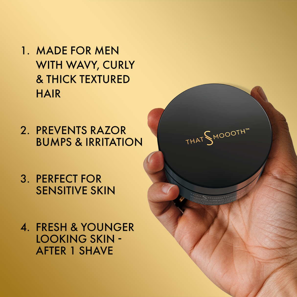 Premium Natural 3-in-1 Shaving Cream Mask