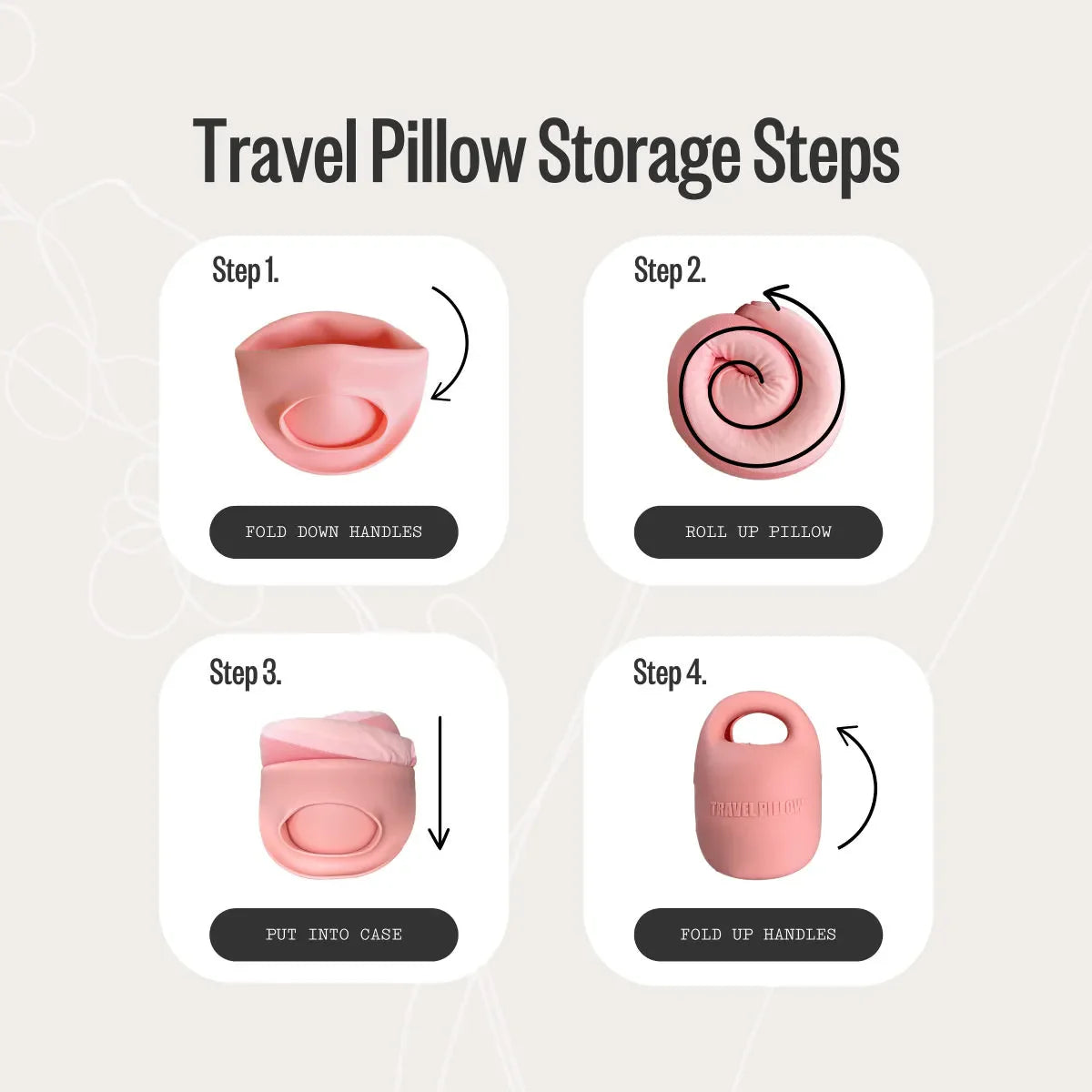 EveryThink Travel Pillow - Black