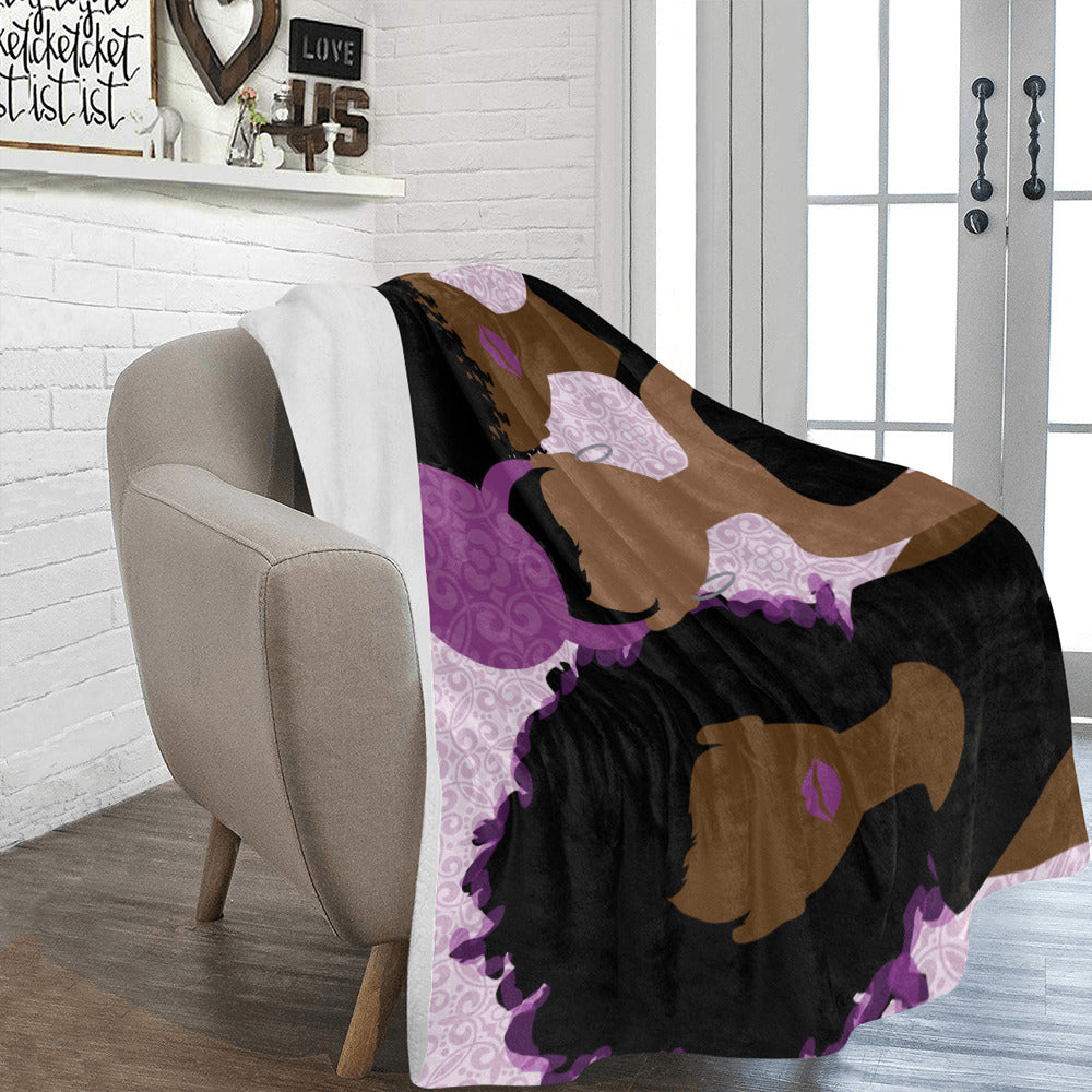 Wrapped in Purple Blanket