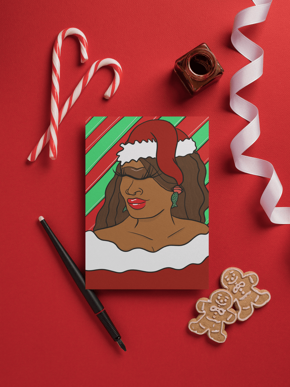 Black Girl Sleigh Coloring Book Set
